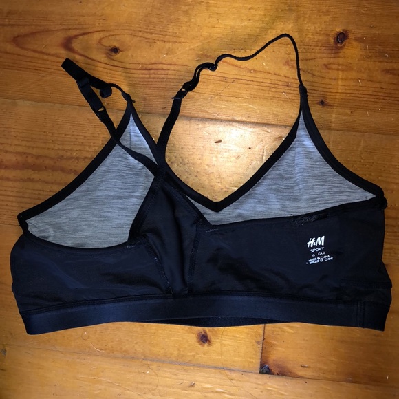 SPACE DYED GRAY SPORTS BRA - Picture 5 of 6